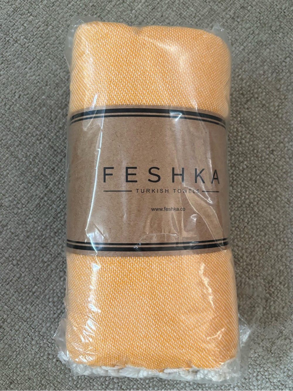 NWT Feshka Turkish Towel - Yellow